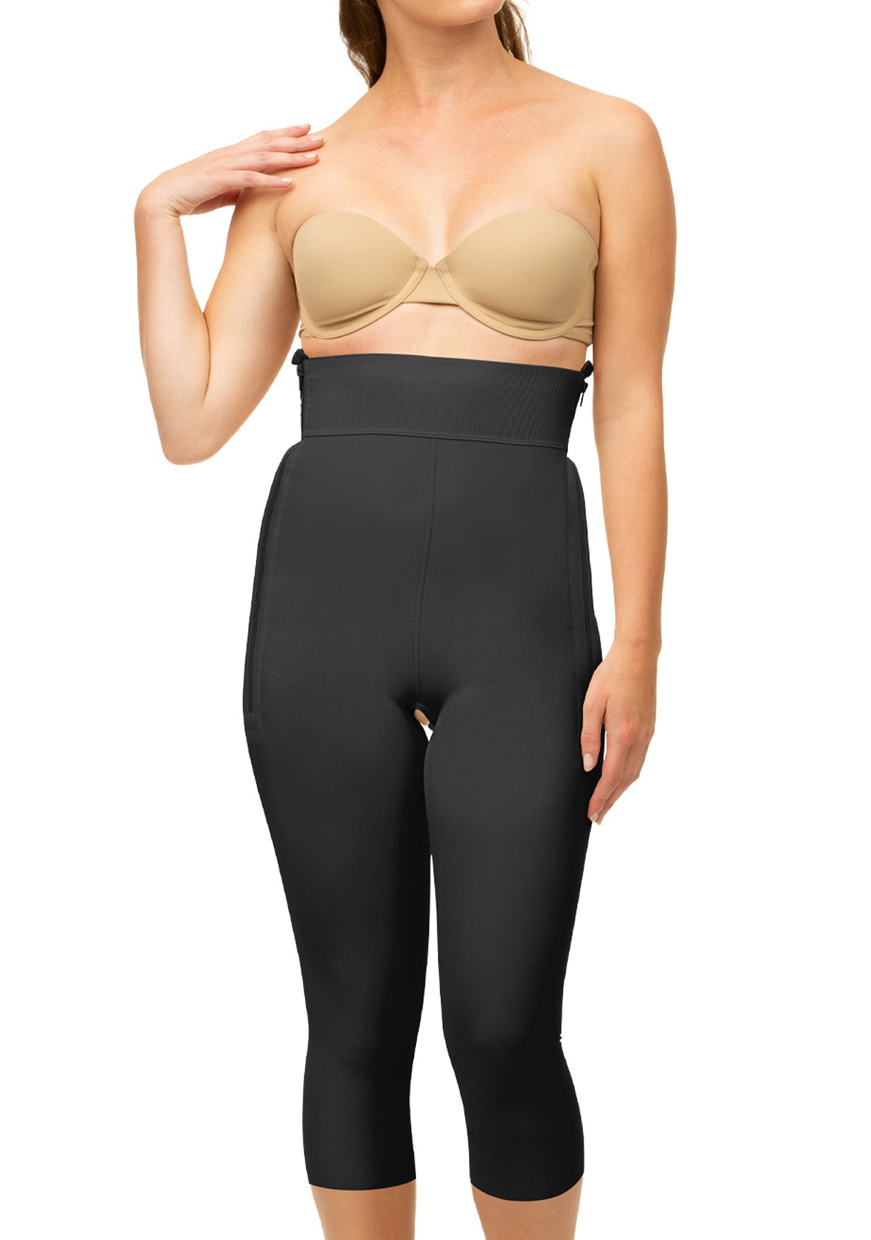 High Waist Below Knee Length Girdle w/Zippers (GR05