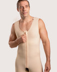 Male Mid-Thigh Compression Bodysuit w/Zipper (MG02)