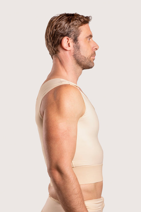 Male Short Length Compression Vest with Zipper (MG03-SH)