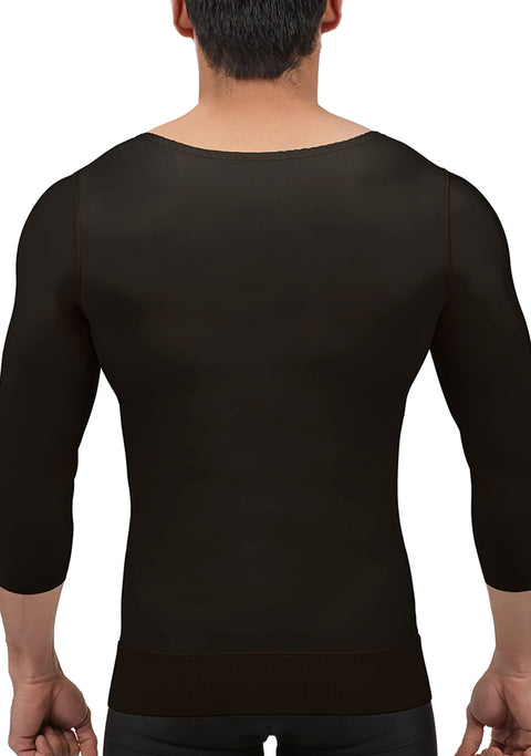 Male Compression Vest w/Medium Sleeves & Zipper (MG06-MS)