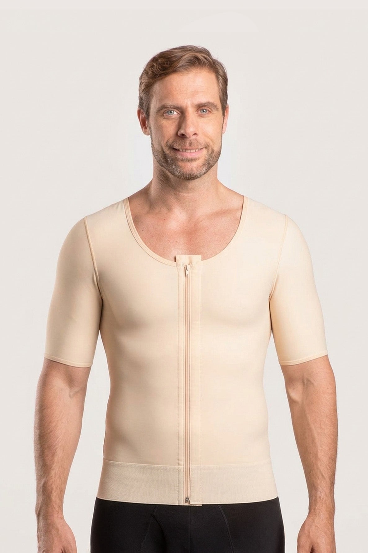 Male Compression Vest w/Short Sleeves & Zipper (MG06) – Isavela