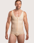 Male Compression Bodysuit Brief with Zipper (MG10)