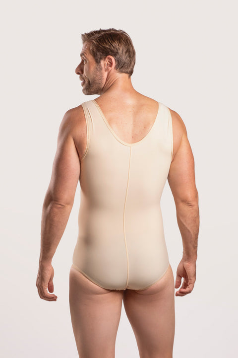 Male Compression Bodysuit Brief with Zipper (MG10)