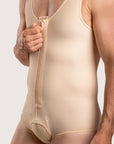 Male Compression Bodysuit Brief with Zipper (MG10)