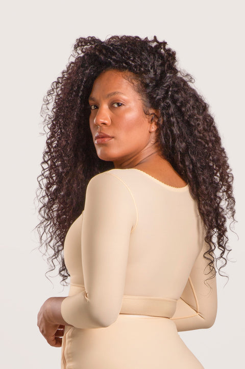 Underbust Length Bra/Vest with Medium Sleeves (VS02-MS)