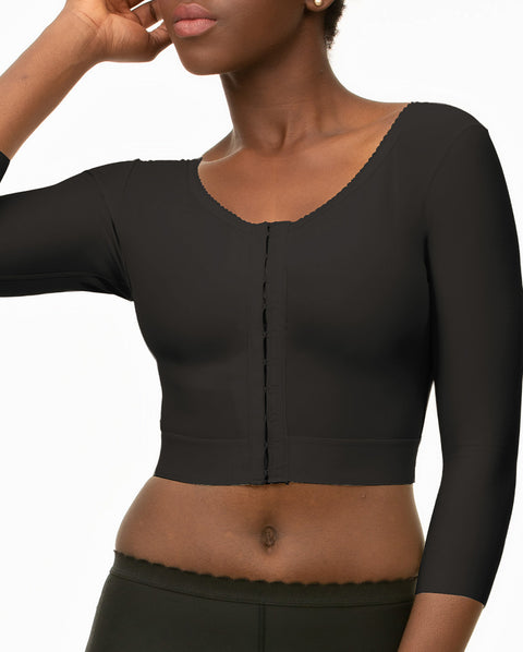 Underbust Length Bra/Vest with Medium Sleeves (VS02-MS)