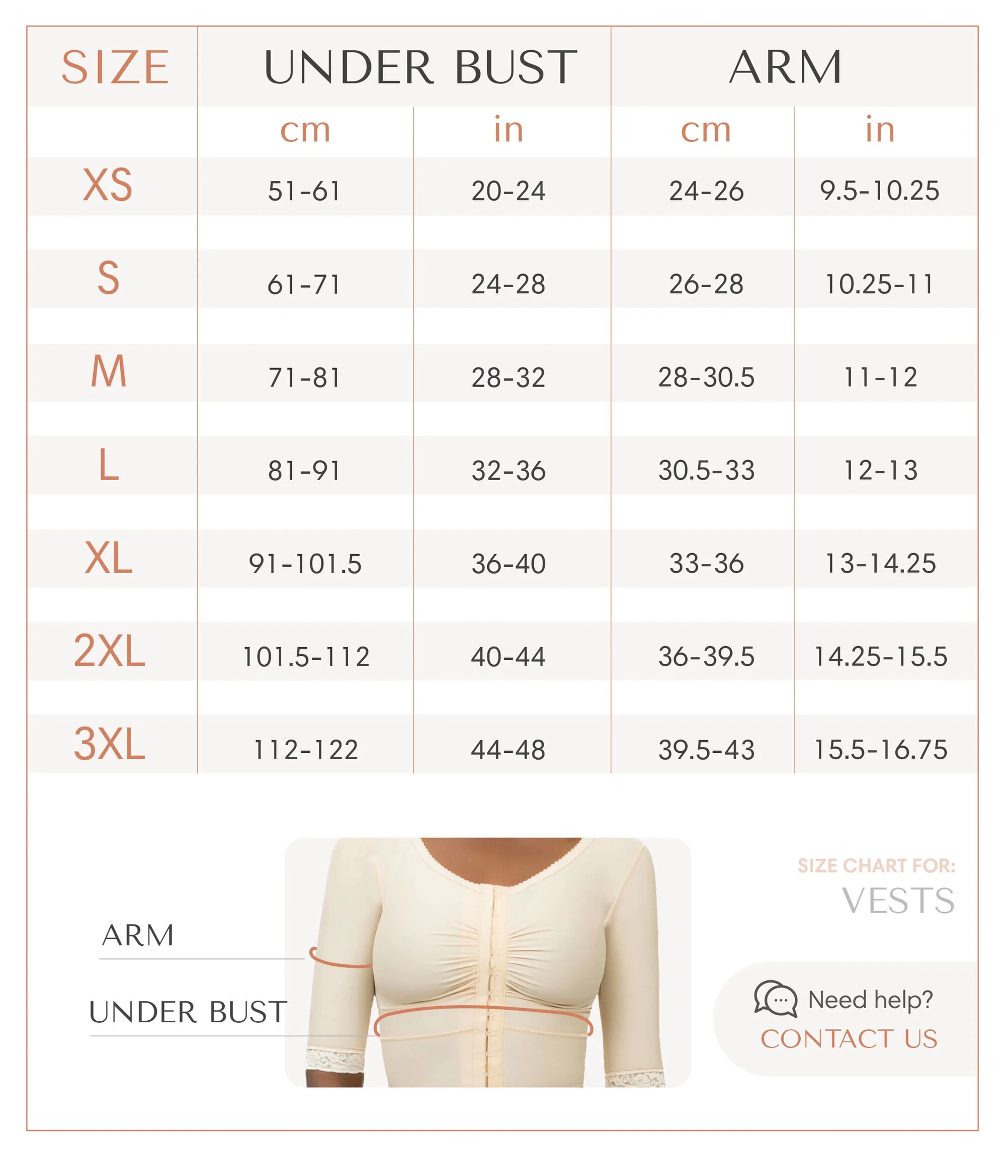Compression Vest with Medium Sleeves (VS03-MS)