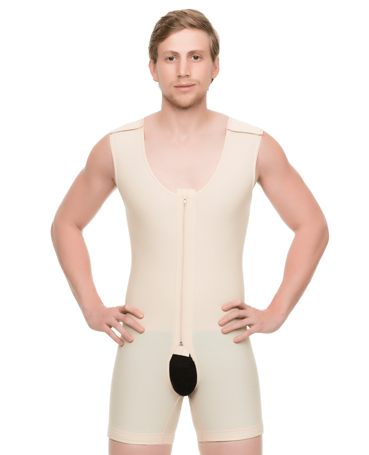 Mid-Thigh Compression Bodysuit w/Separating Zippers (BS03-SZ)