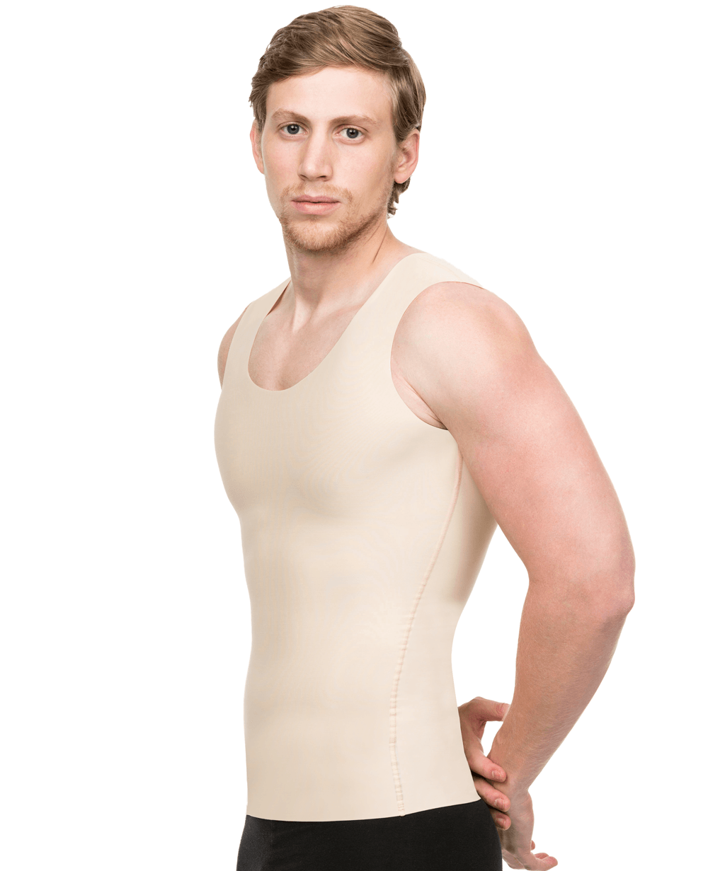 2nd Stage Male Abdominal Cosmetic Surgery Compression Vest with 3 Ela –  Isavela Compression Garments
