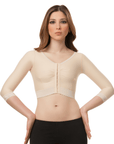 Medium Sleeve Breast Augmentation/Reduction Support Bra/Vest (Underbust Length) (Bolero) (VS02-MS) - Isavela Compression Garments