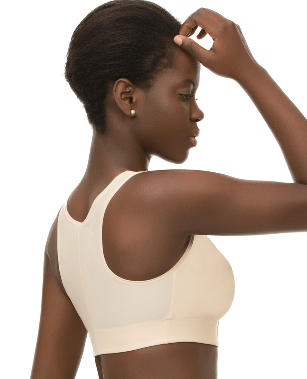 Sports T-Back Bra with 2&quot; Elastic Band (BR06) - Isavela Compression Garments